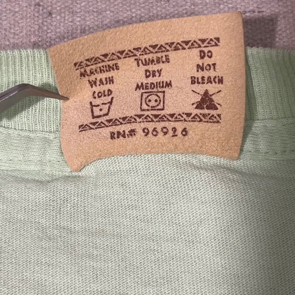 The Mountain 2005 XL Mint Green Horse & Foal Graphic T Shirt Dyed & Printed USA - Picture 6 of 6